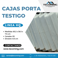 CAJA PORTA TESTIGO CARTÓN PLAST MINERÍA